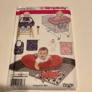 SIMPLICITY 4225 Sewing Pattern Baby Accessories Shopping Cart High chair Cover - Picture 1 of 4