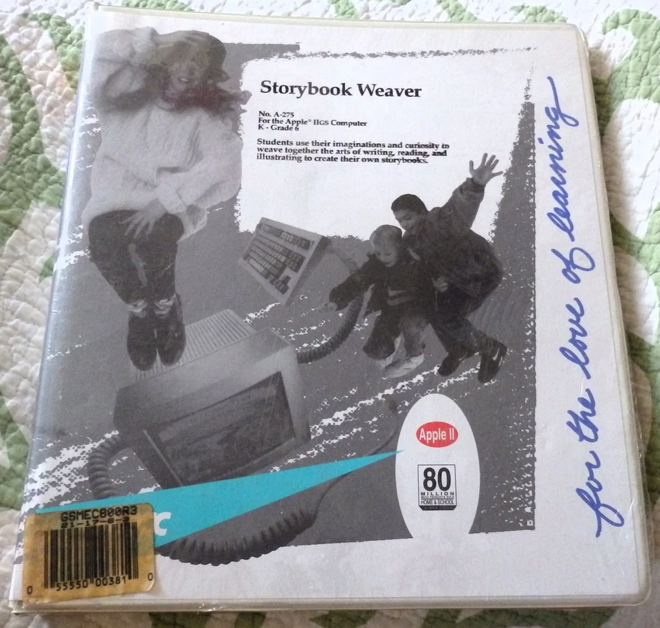 Raro Apple II Storybook Weaver No. Software y libro A-275 NUEVO Foto 1 de 1