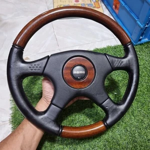 MOMO Steering Wheel OLYMPIC Wood Leather 360mm TYP MAL 36 / KBA 70184 01-02 - Picture 1 of 24