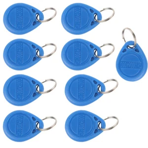 9X RFID ID Card Reader Writer 125khz IC Key Tags Keyfobs Token NFC TAG Keychain - Picture 1 of 9