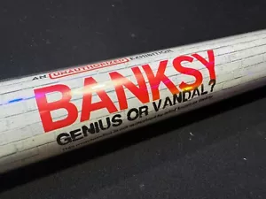 Banksy "Genius Or Vandal?" Exhibition Poster – Rare Collectible, Unopened Tube - Picture 1 of 9
