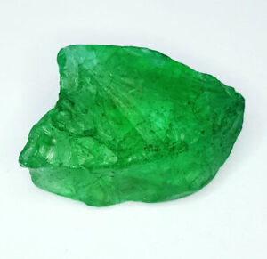 45.92 Ct Loose Gemstone Natural Emerald Uncut Rough Colombia Certified Gems