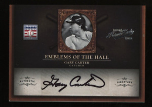 2011 Panini Playoff Prime Cuts Emblems of the Hall AUTO /25 Gary Carter Mets HOF