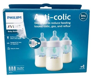 Phillips Avent Anti-Colic Baby Bottles 3 Pack NEW! - Picture 1 of 7
