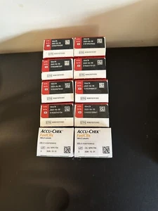 Factory-Sealed 8 Box ACCU-CHEK Guide Test Strips + 2 Box FastClix Lancets - Picture 1 of 3