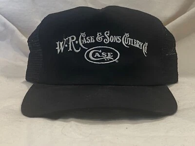 NUEVO CON ETIQUETAS ESTUCHE XX Cuchillo Negro con Malla Bordada Estuche Logo Camionero Snapback Sombrero Foto 1 de 4