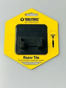 Tooletries Razor Tile, Silicone Grip Technology, Adheres to Shiny Surfaces - Picture 1 of 8
