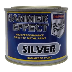 Hammer Effect Silver paint 180ml Rapid - Picture 1 of 1