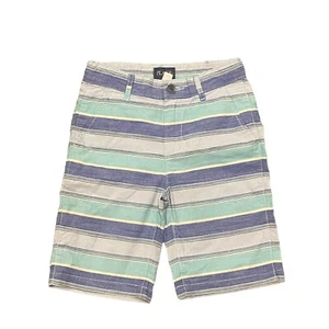 Childrens Place Boys Blue Striped Shorts Size 7 - Picture 1 of 7