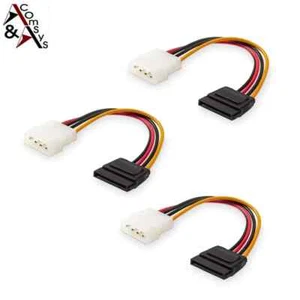 15cm IDE auf SATA Stromkabel / Adapter 4Pin Molex zu 15Pin SATA #ITS - Bild 1 von 6
