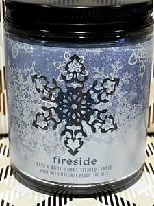 Bath And & Body Works Single Wick Candle Essential Oil Fireside S - Picture 1 of 5