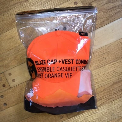 Hunter Neon Blaze Orange Hi-Res Cap & Vest Combo OSF Adult Outdoor Cap Company - Image 1 of 4