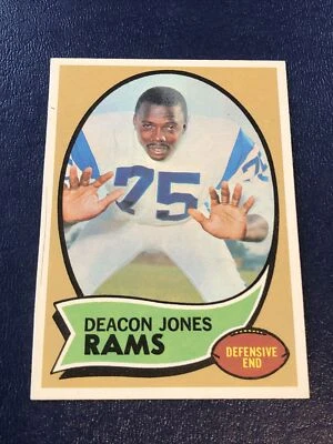 1970 TOPPS #125 DEACON JONES RAMS HOF ￼Perfectly centered razor corners Set Bk - Image 1 of 4