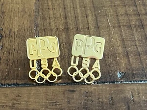 2 PINS PIN JO OLYMPIC OLYMPIQUE ALBERTVILLE 92 1992 PPG USA - Bild 1 von 2