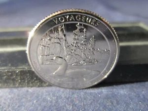2018-P CLAD Quarter VOYAGEURS MN MATTE FINISH -  BU Upper Grading Range - Picture 1 of 2