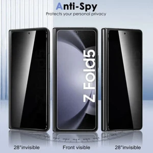 Sichtschutz Schutzglas für Samsung Galaxy Z Fold 5 9H Panzerfolie Blickschutz - Bild 1 von 6