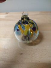KITRAS Tree  4" Art Glass Ornament Ball. M