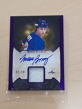 Mike Bossy 2022-23 Leaf ITG In The Game Used Patch Auto 3/10 #GUA-MB1 HOF Card