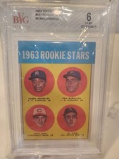 1963 Topps Pete Rose Rookie Card (BVG 6) [Card # 537]