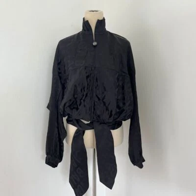 Balenciaga Upside Down Satin-jacquard Blouse - Image 1 of 4
