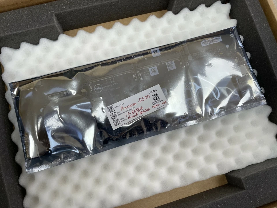 NEW DELL PRECISION 5530 MOTHERBOARD i7-8850H 2.6GHz P1000 4GB VDJMX 0VDJMX - Image 1 of 1