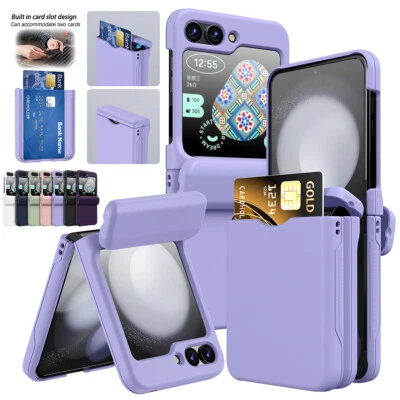 For Samsung Galaxy Z Flip 5 3 Hinge Protector Shockproof Card Slot Holder Case - Image 1 of 4