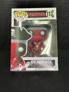 ¡FUNKO POP! DEADPOOL (PIRATA) #113 HOT TOPIC EXCLUSIVO SIN PEGATINAS MARVEL UNIVERSE - Imagen 1 de 6