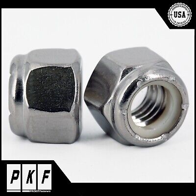 Stainless Steel Nylon Insert Hex Lock Nuts Nylock -Select Size & Quantity • 9.45$
