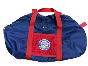 Vintage Levi's USA Olympics Duffel Bag Medium 1984 Los Angeles Made in USA Nylon - Picture 1 of 10