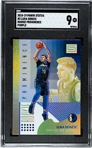 2018 Panini Status #3 Luka Doncic Rookie Prominence PUPRLE SGC 9 MINT RC