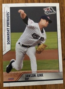 Janson Junk 2021 Choice Somerset Patriots #13 Brewers Rookie RC