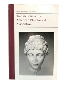 Transactions of the American Philological Association Vol. 139/No. 2/Spring 2009 - Picture 1 of 1
