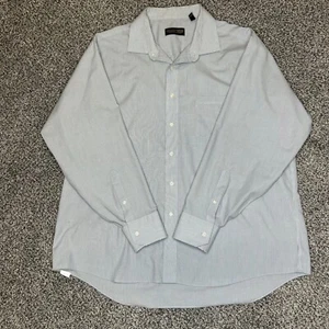 Men's Donald J Trump Long Sleeve Button Down Shirt - Striped  - 18.5 - 34/35 - Picture 1 of 6