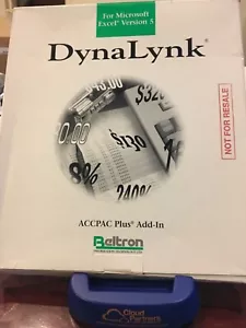 $1295 ACCPAC Plus Add-In Reporting. DynaLynk for Excel . - Picture 1 of 4