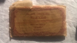 Hotel Sir Francis Drake San Francisco Lais-Knit Wash Cloth in Original Package - Picture 1 of 5