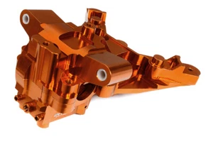 Orange Front Bulkhead Upgrade for Traxxas 1/10 Maxx 4S - Billet Machined 8920 - Picture 1 of 4