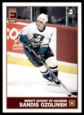 2003-04 Pacific Exhibit Blue Backs Sandis Ozolinsh 268/275 Anaheim Mighty Ducks