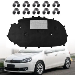 FRONT HOOD ENGINE SOUND INSULATION HEAT PAD HEAT SHIELD FOR VW GOLF 6 5K0863831A - Picture 1 of 12