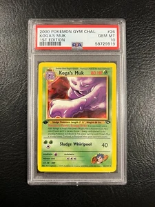 Pokemon Gym Challenge #26 - Koga's Muk - GEM Mint 1st Edition PSA 10 Rare! - Picture 1 of 4