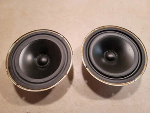 AR Mid Woofer Pair 8" Acoustic Research Speakers Rubber Surrounds Rare 8DC473 - Picture 1 of 8