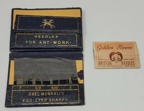 Abel Morral's Egg Eyed Sharps Leather Case & Golden Fleece Needles| Made in UK Cover