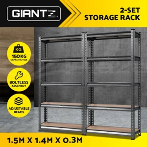 Giantz 2x1.5M Garage Shelving Warehouse Rack Storage Racking Storage Steel - Picture 1 of 11