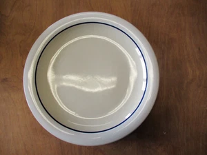 Gibson BACK TO BASICS White Blue Band Dinner Plate 10 3/4" 1 ea    10 available - Picture 1 of 3