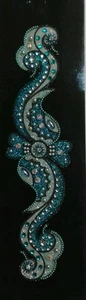 Pegatinas adornos de flores azules - Imagen 1 de 1