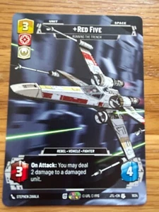 STAR WARS UNLIMITED TCG JUMP TO LIGHTSPEED: PRESTIGE CARD: RED FIVE - Picture 1 of 1