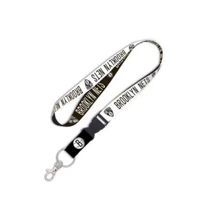 Brooklyn Nets Lanyard with Detachable Buckle [NEW] NBA Key Chain Id Holder - Picture 1 of 1
