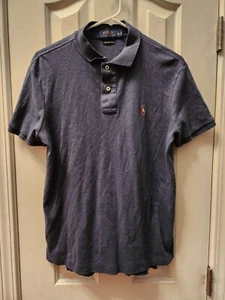 Polo Ralph Lauren Performance Navy Blue Polo Shirt Men's Size M - Picture 1 of 3