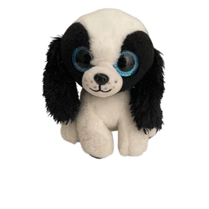 TY Beanie Boos Sissy the Dog Plush Stuffed Animal 6" Black White VelveTy Puppy - Picture 1 of 10