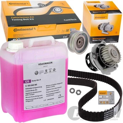 Conti Timing Belt Kit + 5L G12E for Audi A3 A4 B5 VW Golf 4 + 5 + 6 Passat Touran 1.6 - Image 1 of 3