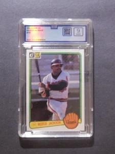 1983 Donruss - Reggie Jackson - California Angels - #115 - CGA 9 - Picture 1 of 2